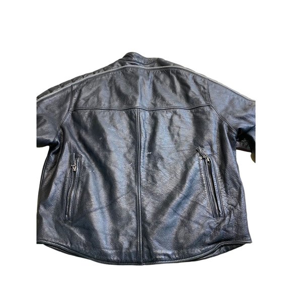 Vintage Schott Leather Jacket i500 Formula One Racing Black Coat - Picture 3 of 6